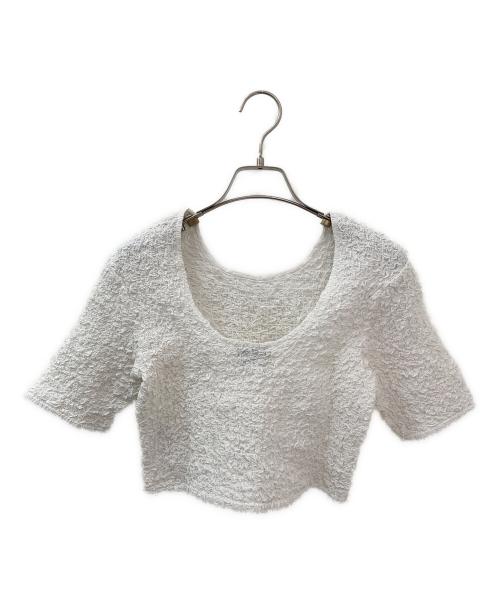 GANNI（ガニー）GANNI (ガニー) 半袖カットソー ホワイト サイズ:36の古着・服飾アイテム