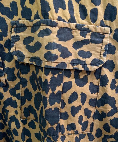 GANNI（ガニー）GANNI (ガニー) レオパード シャツ ワンピース ブラウン サイズ:34の古着・服飾アイテム