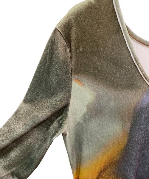 Ameri（アメリ）Ameri (アメリ) 2WAY RUST INK ART VELOUR DRESS マルチカラー サイズ:Sの古着・服飾アイテム