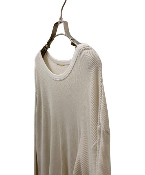 L'appartement（アパルトモン）L'appartement (アパルトモン) ワッフルTシャツ アイボリー サイズ:Freeの古着・服飾アイテム