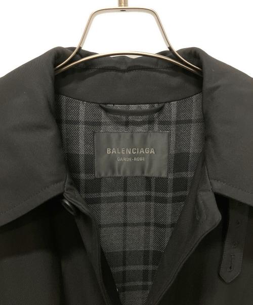 BALENCIAGA（バレンシアガ）BALENCIAGA (バレンシアガ) ステンカラーコート ブラック サイズ:44の古着・服飾アイテム