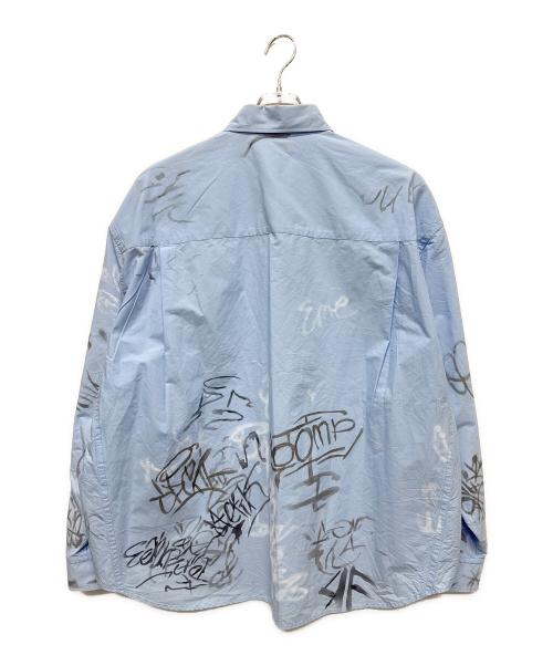 BALENCIAGA（バレンシアガ）BALENCIAGA (バレンシアガ) オーバーサイズシャツ スカイブルー サイズ:Lの古着・服飾アイテム