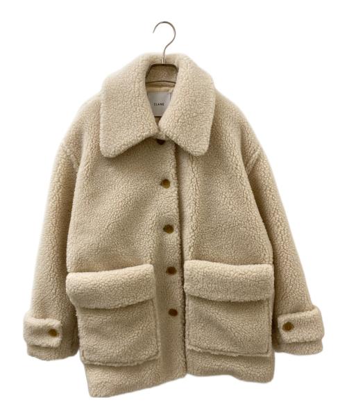 CLANE（クラネ）CLANE (クラネ) ラージポケット ボア オーバーコート ベージュの古着・服飾アイテム