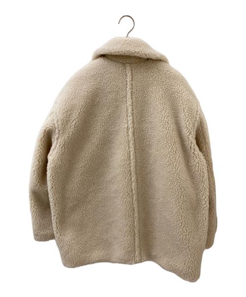 CLANE（クラネ）CLANE (クラネ) ラージポケット ボア オーバーコート ベージュの古着・服飾アイテム