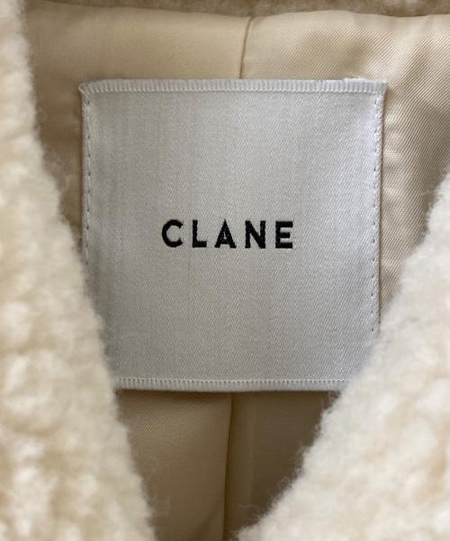 CLANE（クラネ）CLANE (クラネ) ラージポケット ボア オーバーコート ベージュの古着・服飾アイテム