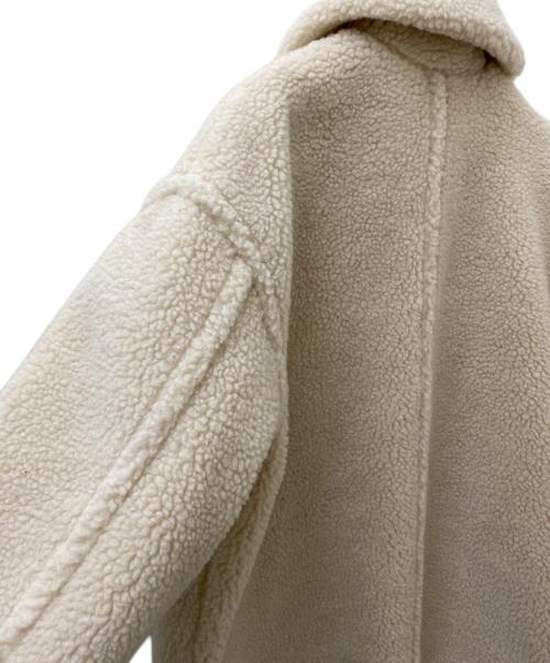 CLANE（クラネ）CLANE (クラネ) ラージポケット ボア オーバーコート ベージュの古着・服飾アイテム