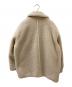 CLANE (クラネ) ラージポケット ボア オーバーコート ベージュ：20000円