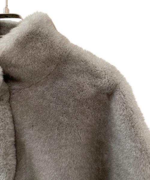 Valentini（ヴァレンティーニ）Valentini (ヴァレンティーニ) ECO MINK ファージャケット ライトグレー サイズ:38の古着・服飾アイテム