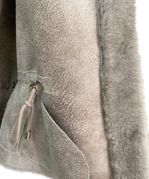 Valentini（ヴァレンティーニ）Valentini (ヴァレンティーニ) ECO MINK ファージャケット ライトグレー サイズ:38の古着・服飾アイテム