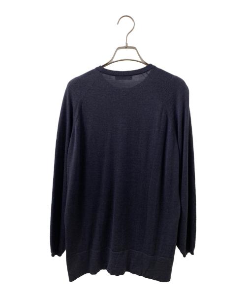 DRAWER（ドゥロワー）DRAWER (ドゥロワー) 18Gキャザークルーネックニット グレー サイズ:Freeの古着・服飾アイテム