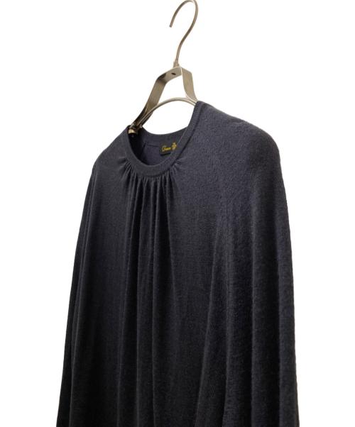 DRAWER（ドゥロワー）DRAWER (ドゥロワー) 18Gキャザークルーネックニット グレー サイズ:Freeの古着・服飾アイテム