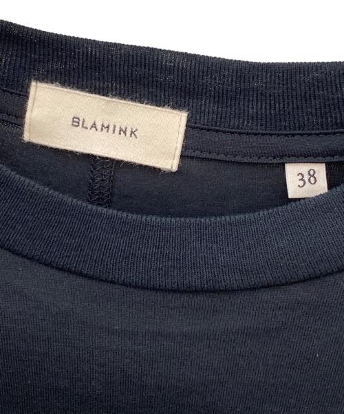 BLAMINK（ブラミンク）BLAMINK (ブラミンク) R コットンクルーネックロングスリーブ ブラック サイズ:38の古着・服飾アイテム