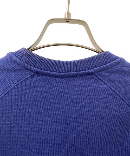 maison kitsune（アシッドメゾンキツネ）maison kitsune (メゾンキツネ) ロゴスウェット ブルー サイズ:XXSの古着・服飾アイテム