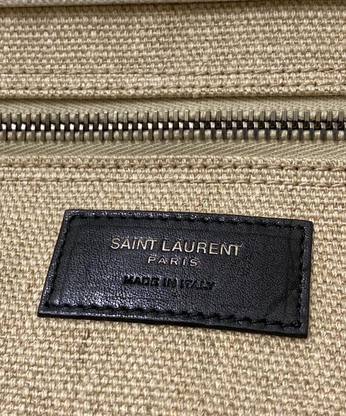 Saint Laurent Paris（サンローランパリ）Saint Laurent Paris (サンローランパリ) リヴ・ゴーシュ トートバッグ ベージュの古着・服飾アイテム