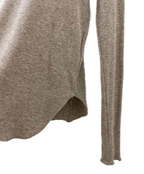 Hello.bonjour!（ハローボンジュール）Hello.bonjour! (ハローボンジュール) RIB LONGSLEEVE T-SHIRT ベージュ サイズ:-の古着・服飾アイテム