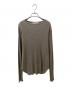 Hello.bonjour!（ハローボンジュール）の古着「RIB LONGSLEEVE T-SHIRT」｜ベージュ