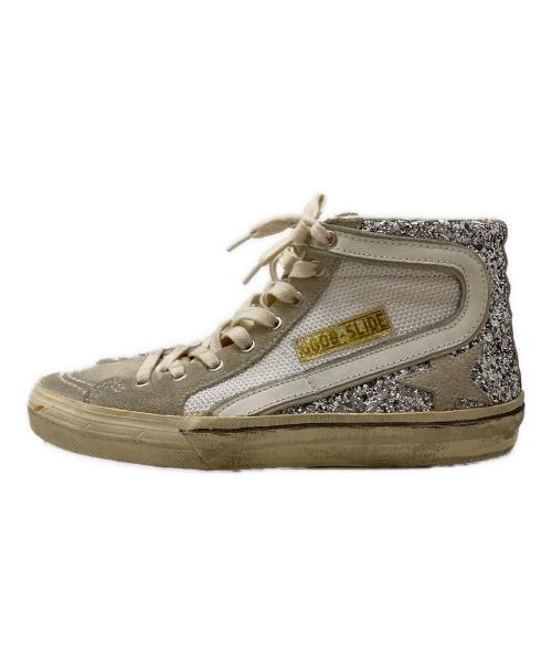 GOLDEN GOOSE（ゴールデングース）GOLDEN GOOSE (ゴールデングース) Slide Double Quarter ハイカットスニーカー ホワイト サイズ:38の古着・服飾アイテム