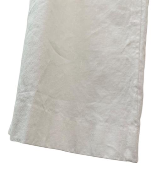 MUSE de Deuxieme Classe（ミューズ ドゥーズィエム クラス）MUSE de Deuxieme Classe (ミューズ ドゥーズィエム クラス) STRETCH TWILL タックパンツ ホワイト サイズ:34の古着・服飾アイテム