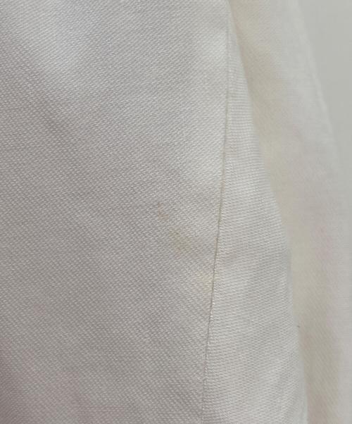 MUSE de Deuxieme Classe（ミューズ ドゥーズィエム クラス）MUSE de Deuxieme Classe (ミューズ ドゥーズィエム クラス) STRETCH TWILL タックパンツ ホワイト サイズ:34の古着・服飾アイテム