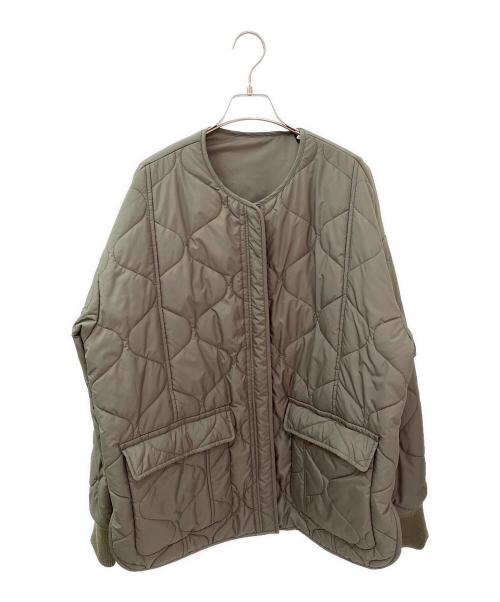 CALUX（キャラクス）CALUX (キャラクス) WLTAS QUILTED HOODY ジャケット カーキ サイズ:Fの古着・服飾アイテム