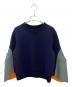 sacai（サカイ）の古着「Nylon Twill x Sponge Sweat Pullover」｜ネイビー