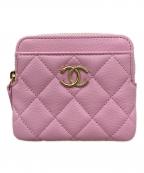 CHANELシャネル）の古着「ジップウォレット」｜ピンク