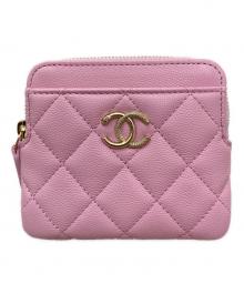CHANEL（シャネル）の古着「ジップウォレット」｜ピンク