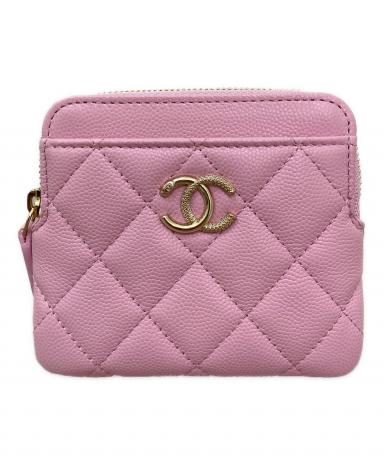 中古・古着通販】CHANEL (シャネル) ジップウォレット ピンク