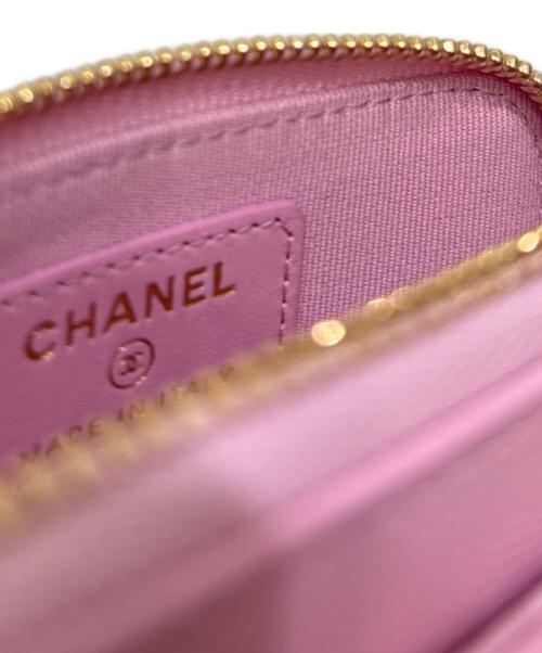 CHANEL（シャネル）CHANEL (シャネル) ジップウォレット ピンクの古着・服飾アイテム