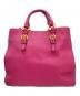 MIU MIU (ミュウミュウ) 2WAYバッグ ショッキングピンク：40000円