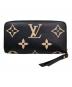 LOUIS VUITTON (ルイ ヴィトン) ジッピーウォレット ブラック：60000円