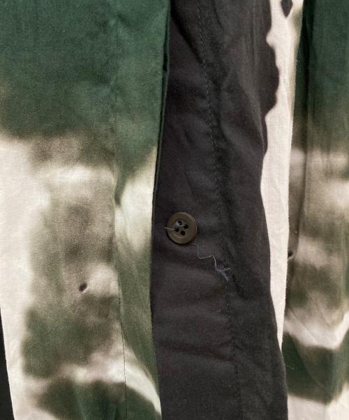 DRIES VAN NOTEN × LEN LYE（ドリスヴァンノッテン×レン・ライ）DRIES VAN NOTEN × LEN LYE (ドリスヴァンノッテン×レン・ライ) 総柄ロングシャツワンピース グリーン サイズ:36の古着・服飾アイテム