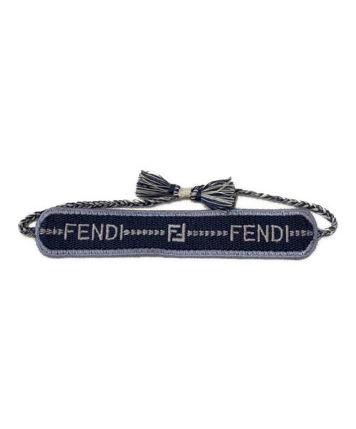 FENDI（フェンディ）FENDI (フェンディ) ブレスレット ネイビーの古着・服飾アイテム