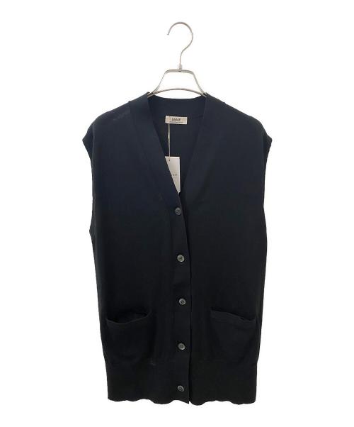 journal standard L'essage（ジャーナルスタンダード レサージュ）journal standard L'essage (ジャーナルスタンダード レサージュ) Vネックニットベスト ブラック サイズ:Freeの古着・服飾アイテム