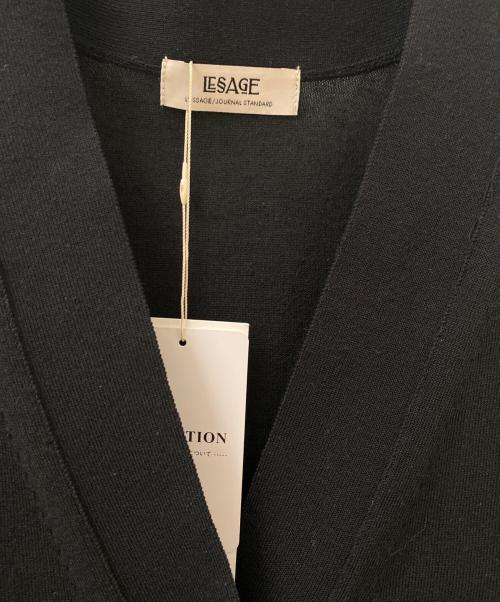 journal standard L'essage（ジャーナルスタンダード レサージュ）journal standard L'essage (ジャーナルスタンダード レサージュ) Vネックニットベスト ブラック サイズ:Freeの古着・服飾アイテム