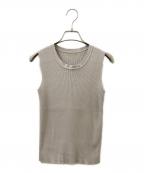 L'appartementアパルトモン）の古着「GIZA COTTON N/S RIB KNIT」｜グレー