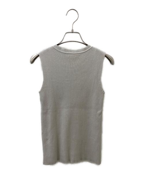 L'appartement（アパルトモン）L'appartement (アパルトモン) GIZA COTTON N/S RIB KNIT グレー サイズ:Freeの古着・服飾アイテム