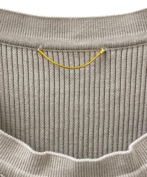 L'appartement（アパルトモン）L'appartement (アパルトモン) GIZA COTTON N/S RIB KNIT グレー サイズ:Freeの古着・服飾アイテム