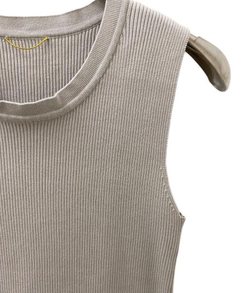 L'appartement（アパルトモン）L'appartement (アパルトモン) GIZA COTTON N/S RIB KNIT グレー サイズ:Freeの古着・服飾アイテム