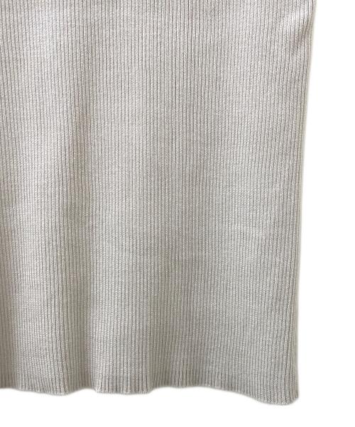 L'appartement（アパルトモン）L'appartement (アパルトモン) GIZA COTTON N/S RIB KNIT グレー サイズ:Freeの古着・服飾アイテム