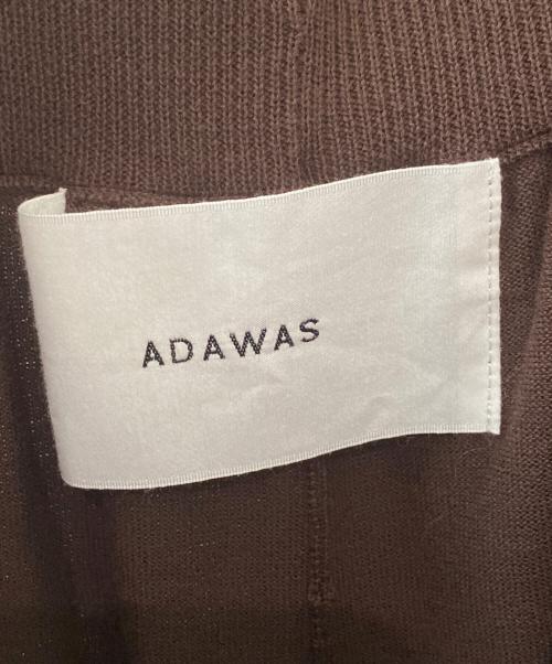 ADAWAS（アダワス）ADAWAS (アダワス) COMPACT COTTON TUBEROMPERS ブラウン サイズ:38の古着・服飾アイテム