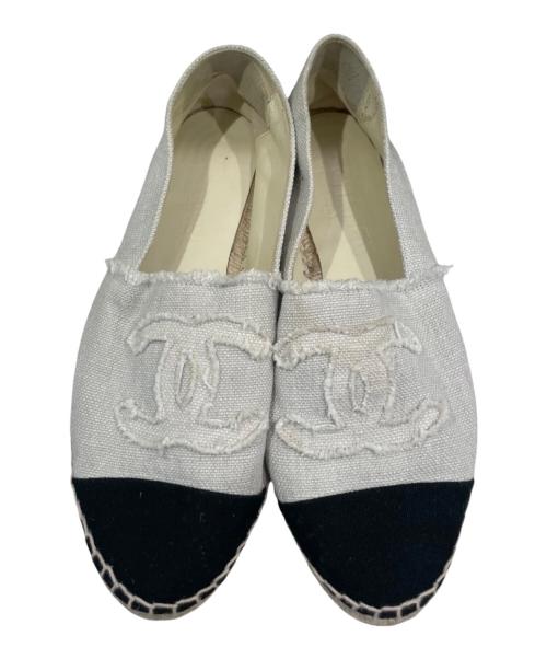 CHANEL（シャネル）CHANEL (シャネル) エスパドリーユ ホワイト サイズ:40の古着・服飾アイテム