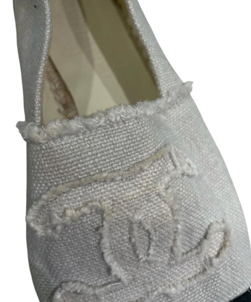 CHANEL（シャネル）CHANEL (シャネル) エスパドリーユ ホワイト サイズ:40の古着・服飾アイテム