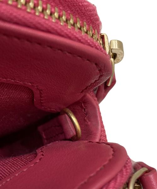 CHANEL（シャネル）CHANEL (シャネル) COCOコットンデニムチェーンウォレット ピンクの古着・服飾アイテム