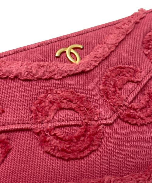 CHANEL（シャネル）CHANEL (シャネル) COCOコットンデニムチェーンウォレット ピンクの古着・服飾アイテム