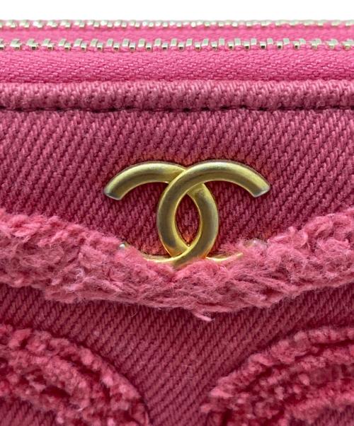 CHANEL（シャネル）CHANEL (シャネル) COCOコットンデニムチェーンウォレット ピンクの古着・服飾アイテム