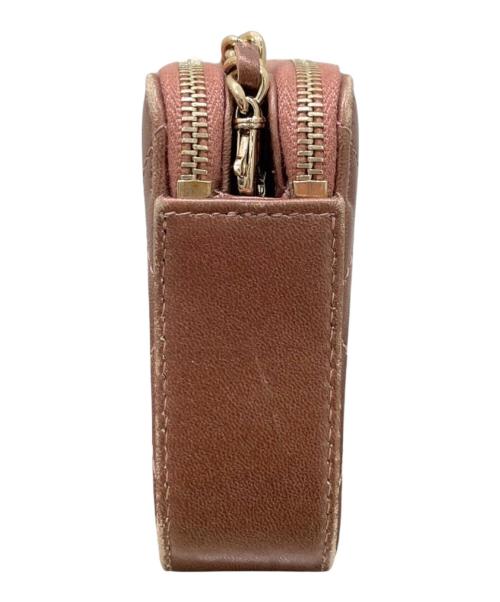 CHANEL（シャネル）CHANEL (シャネル) マトラッセチェーンウォレット ピンクブラウンの古着・服飾アイテム