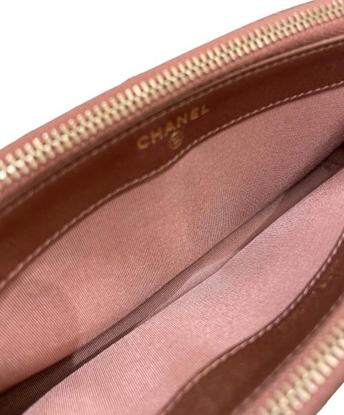 CHANEL（シャネル）CHANEL (シャネル) マトラッセチェーンウォレット ピンクブラウンの古着・服飾アイテム