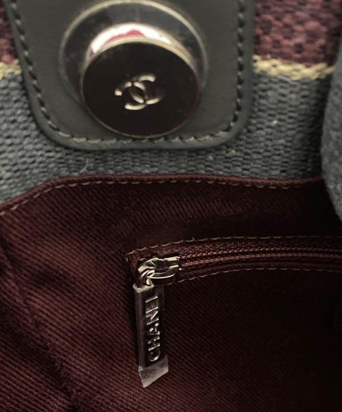 CHANEL（シャネル）CHANEL (シャネル) ドーヴィルPM グレー サイズ:PMの古着・服飾アイテム