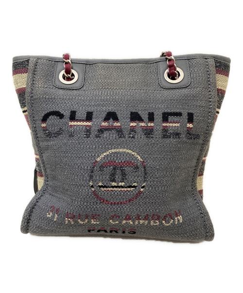 CHANEL（シャネル）CHANEL (シャネル) ドーヴィルPM グレー サイズ:PMの古着・服飾アイテム
